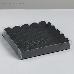 Коробка для пряников 18 см*18 см*3 см "Present"